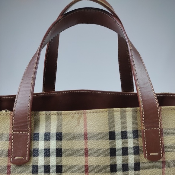 SALE authentic Burberry haymarket Nova check tote - Picture 7 of 8